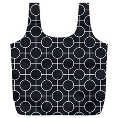 Geometric Pattern Design White Full Print Recycle Bag (xxl) by Maspions