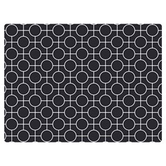 Geometric Pattern Design White Premium Plush Fleece Blanket (extra Small)