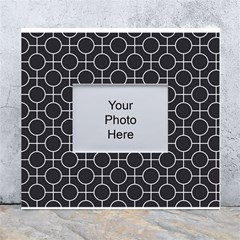 Geometric Pattern Design White White Wall Photo Frame 5  X 7 