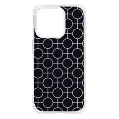 Geometric Pattern Design White Iphone 14 Pro Tpu Uv Print Case by Maspions