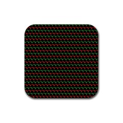 Geometric Pattern Design Line Rubber Coaster (square)