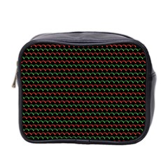 Geometric Pattern Design Line Mini Toiletries Bag (two Sides)