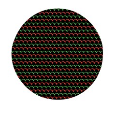 Geometric Pattern Design Line Mini Round Pill Box (pack Of 3)