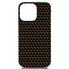 Geometric Pattern Design Line Iphone 14 Pro Max Black Uv Print Case by Maspions