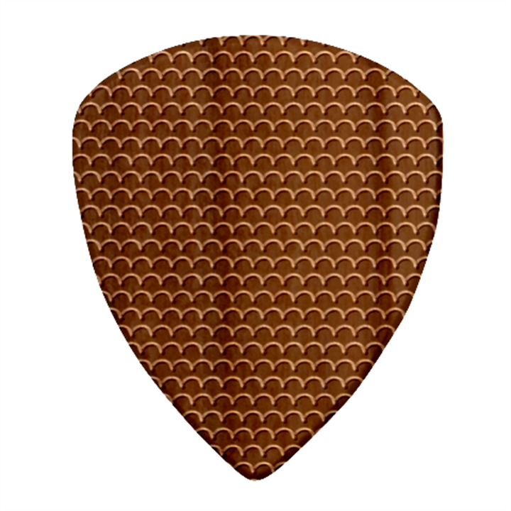 Geometric Pattern Design Line Wood Guitar Pick (Set of 10)