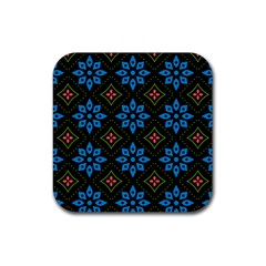 Flowers Pattern Floral Seamless Rubber Coaster (square)