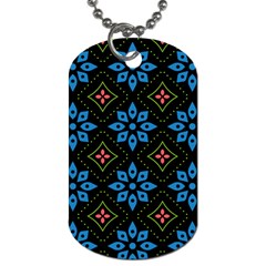 Flowers Pattern Floral Seamless Dog Tag (one Side) by Maspions