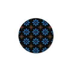 Flowers Pattern Floral Seamless Golf Ball Marker