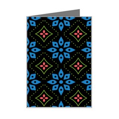 Flowers Pattern Floral Seamless Mini Greeting Card