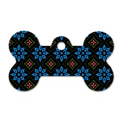 Flowers Pattern Floral Seamless Dog Tag Bone (two Sides) by Maspions