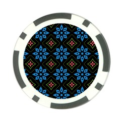 Flowers Pattern Floral Seamless Poker Chip Card Guard by Maspions