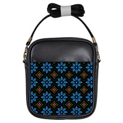 Flowers Pattern Floral Seamless Girls Sling Bag