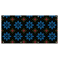 Flowers Pattern Floral Seamless Banner And Sign 8  X 4 