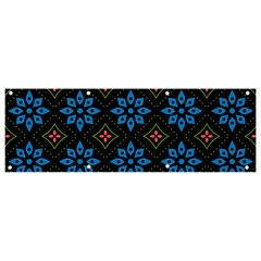 Flowers Pattern Floral Seamless Banner And Sign 9  X 3  by Maspions