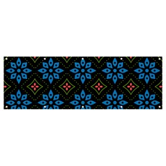 Flowers Pattern Floral Seamless Banner And Sign 12  X 4  by Maspions