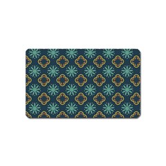 Flowers Pattern Design Abstract Magnet (name Card)