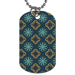 Flowers Pattern Design Abstract Dog Tag (two Sides)