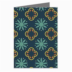 Flowers Pattern Design Abstract Greeting Card