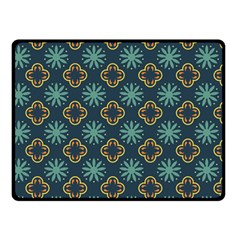 Flowers Pattern Design Abstract Two Sides Fleece Blanket (small)