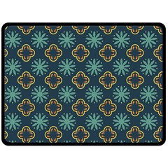 Flowers Pattern Design Abstract Two Sides Fleece Blanket (large)