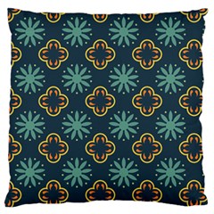 Flowers Pattern Design Abstract Standard Premium Plush Fleece Cushion Case (one Side)