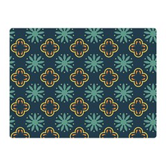 Flowers Pattern Design Abstract Two Sides Premium Plush Fleece Blanket (mini)