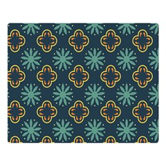 Flowers Pattern Design Abstract Two Sides Premium Plush Fleece Blanket (large)