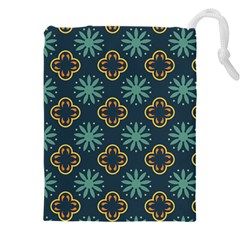 Flowers Pattern Design Abstract Drawstring Pouch (5xl) by Maspions