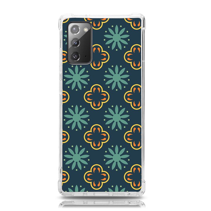 Flowers Pattern Design Abstract Samsung Galaxy Note 20 TPU UV Case