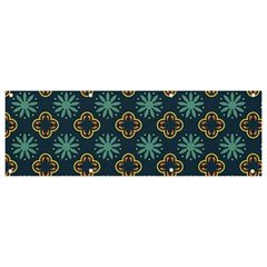 Flowers Pattern Design Abstract Banner And Sign 9  X 3  by Maspions