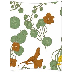 Nasturtium Flowers Plant Leaves Back Support Cushion