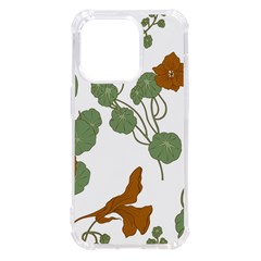 Nasturtium Flowers Plant Leaves Iphone 14 Pro Tpu Uv Print Case