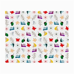 Snails Butterflies Pattern Seamless Small Glasses Cloth