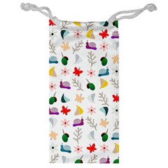 Snails Butterflies Pattern Seamless Jewelry Bag