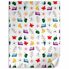 Snails Butterflies Pattern Seamless Canvas 12  X 16  by Maspions