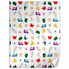 Snails Butterflies Pattern Seamless Canvas 36  X 48 