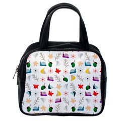 Snails Butterflies Pattern Seamless Classic Handbag (one Side)