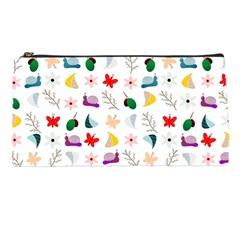 Snails Butterflies Pattern Seamless Pencil Case