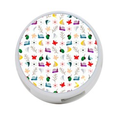 Snails Butterflies Pattern Seamless 4-port Usb Hub (one Side)