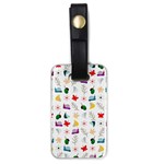 Snails Butterflies Pattern Seamless Luggage Tag (one side) Front