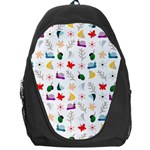 Snails Butterflies Pattern Seamless Backpack Bag Front