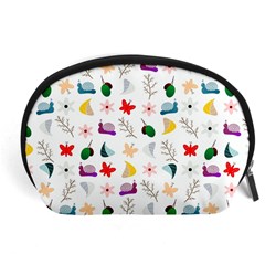 Snails Butterflies Pattern Seamless Accessory Pouch (large)