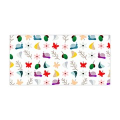 Snails Butterflies Pattern Seamless Yoga Headband by Maspions