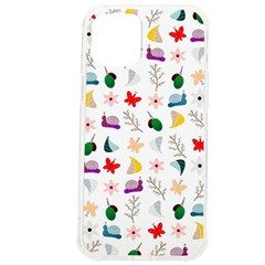 Snails Butterflies Pattern Seamless Iphone 12 Pro Max Tpu Uv Print Case by Maspions