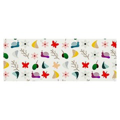 Snails Butterflies Pattern Seamless Banner And Sign 8  X 3 