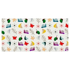 Snails Butterflies Pattern Seamless Banner And Sign 8  X 4 