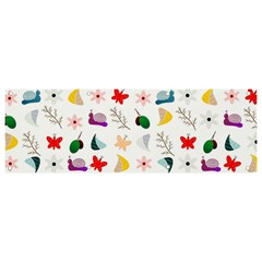 Snails Butterflies Pattern Seamless Banner And Sign 9  X 3 