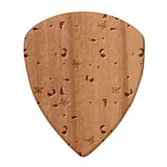 Snails Butterflies Pattern Seamless Wood Guitar Pick (set Of 10) by Maspions