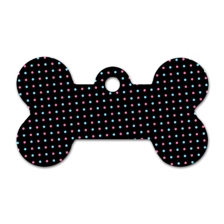 Pattern Dots Dot Seamless Dog Tag Bone (Two Sides)