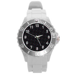 Pattern Dots Dot Seamless Round Plastic Sport Watch (l) by Maspions